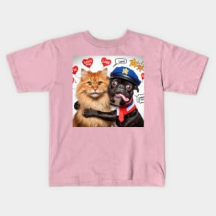 dog and cat Kids T-Shirt